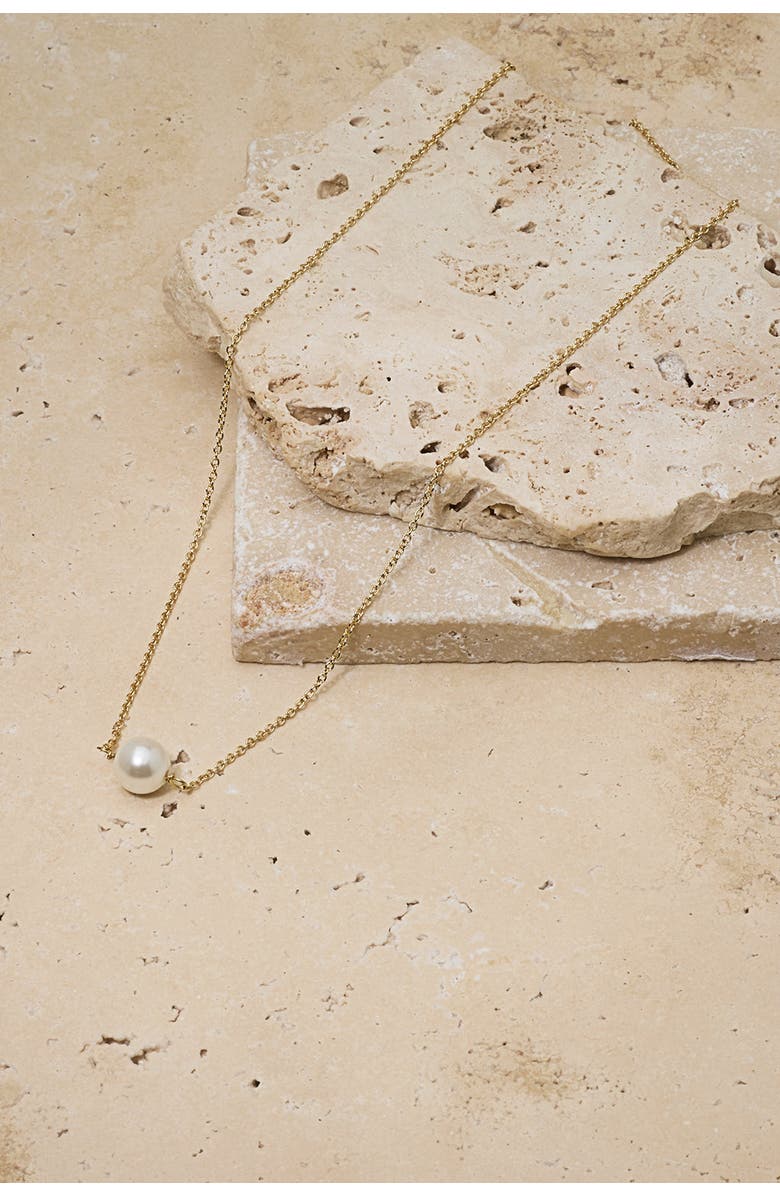 Untamed Petals Callie Pearl Pendant, Alternate, color, Gold