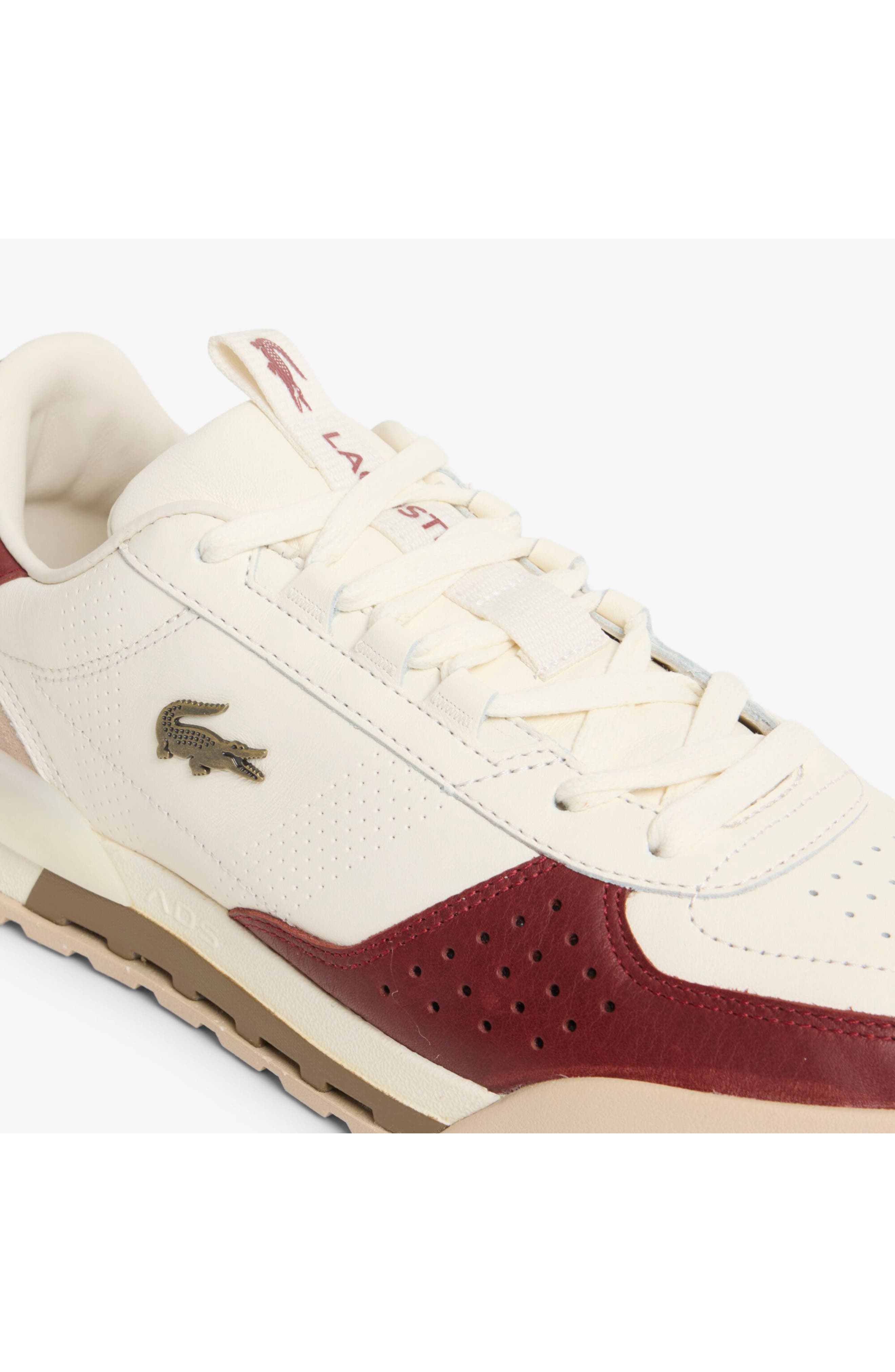 Lacoste Slam Break Court Sneaker, Alternate, color, Off White/ Orange