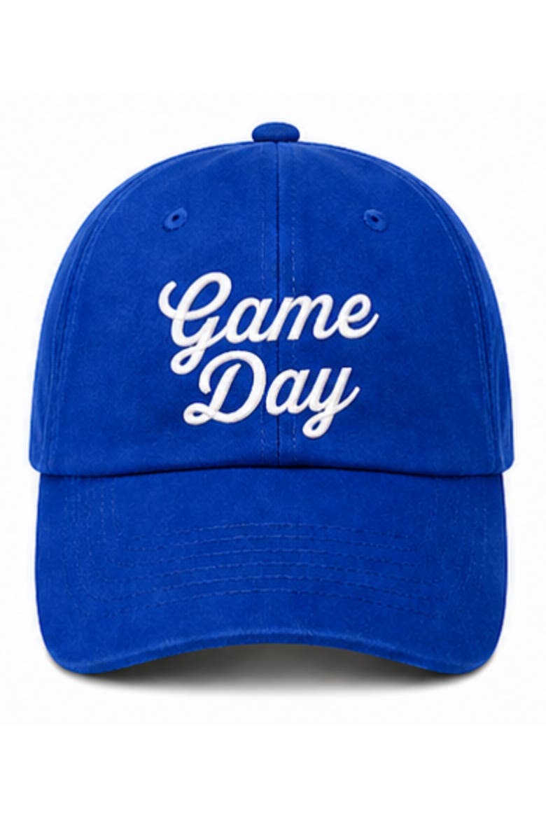 Game Day Baseball Hat, Main, color, Royal Blue