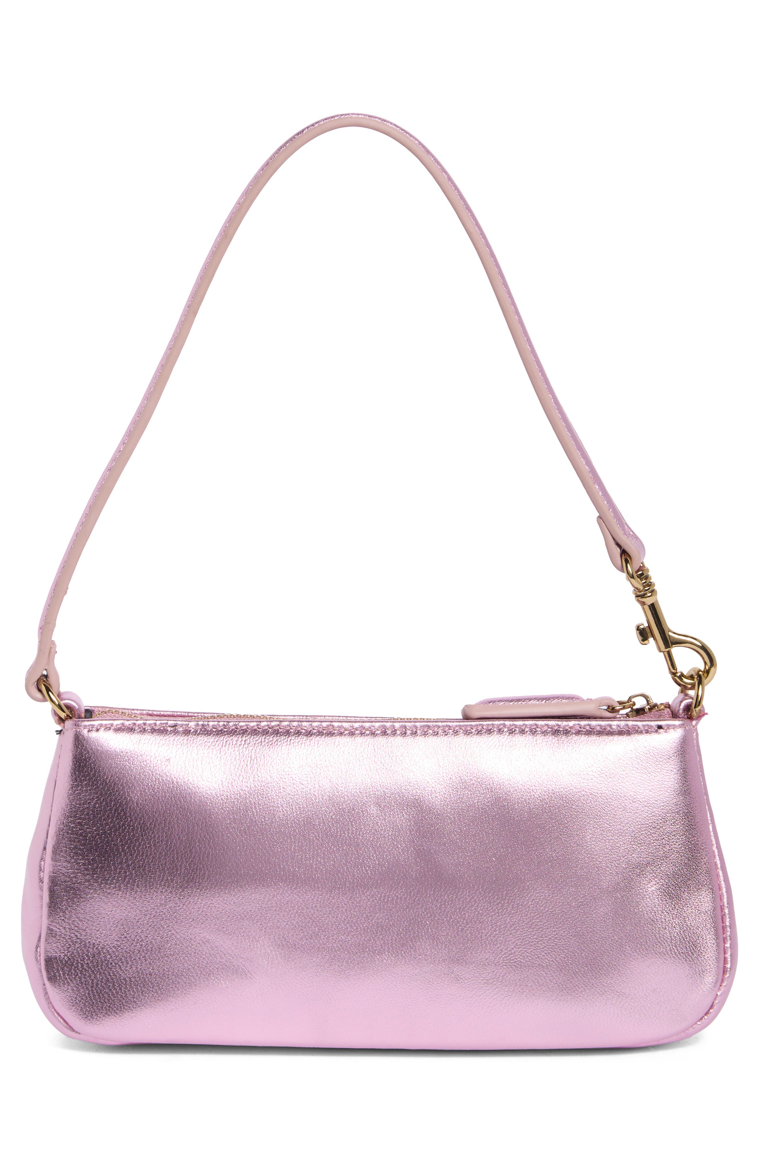 Highgate Small Leather Wristlet, Alternate, color, PINK