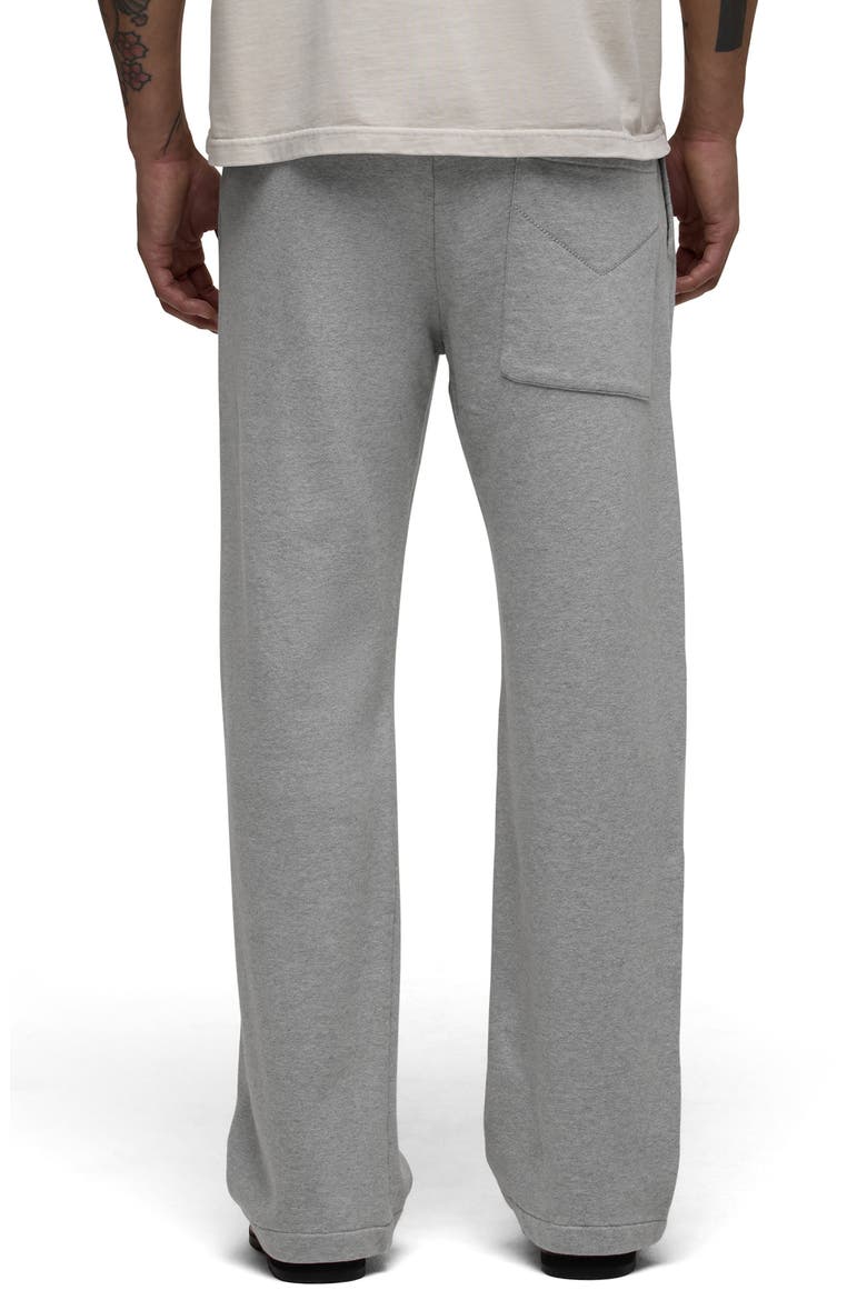 Straight Leg French Terry Pants, Alternate, color, HEATHERED GREY