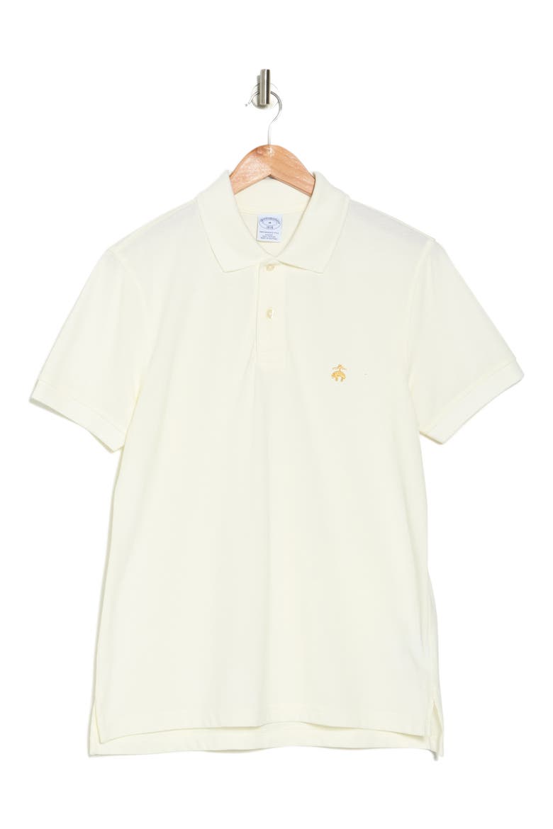 Solid Piqué Slim Fit Polo, Alternate, color, WHITE