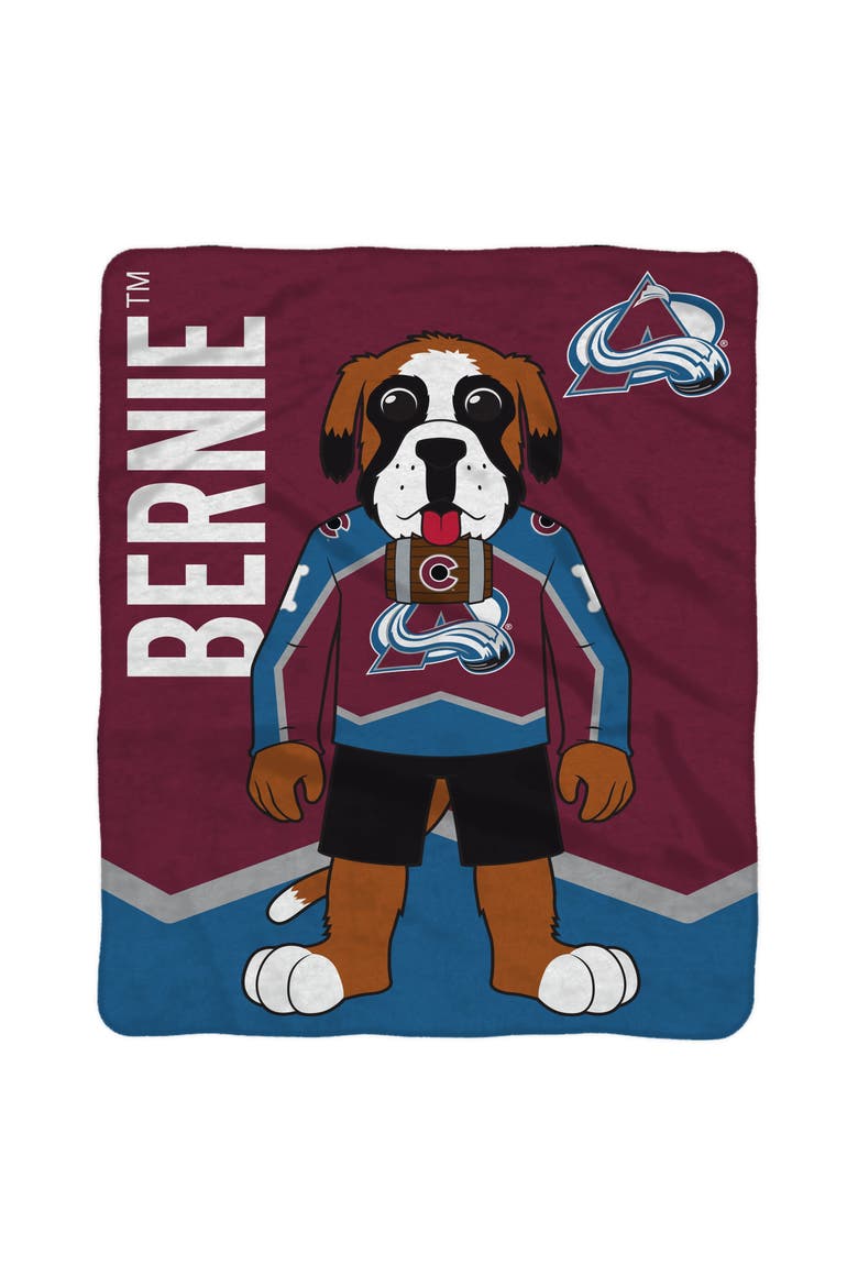 Colorado Avalanche Bernie Mascot 60" x 80" Raschel Throw Blanket, Alternate, color, None