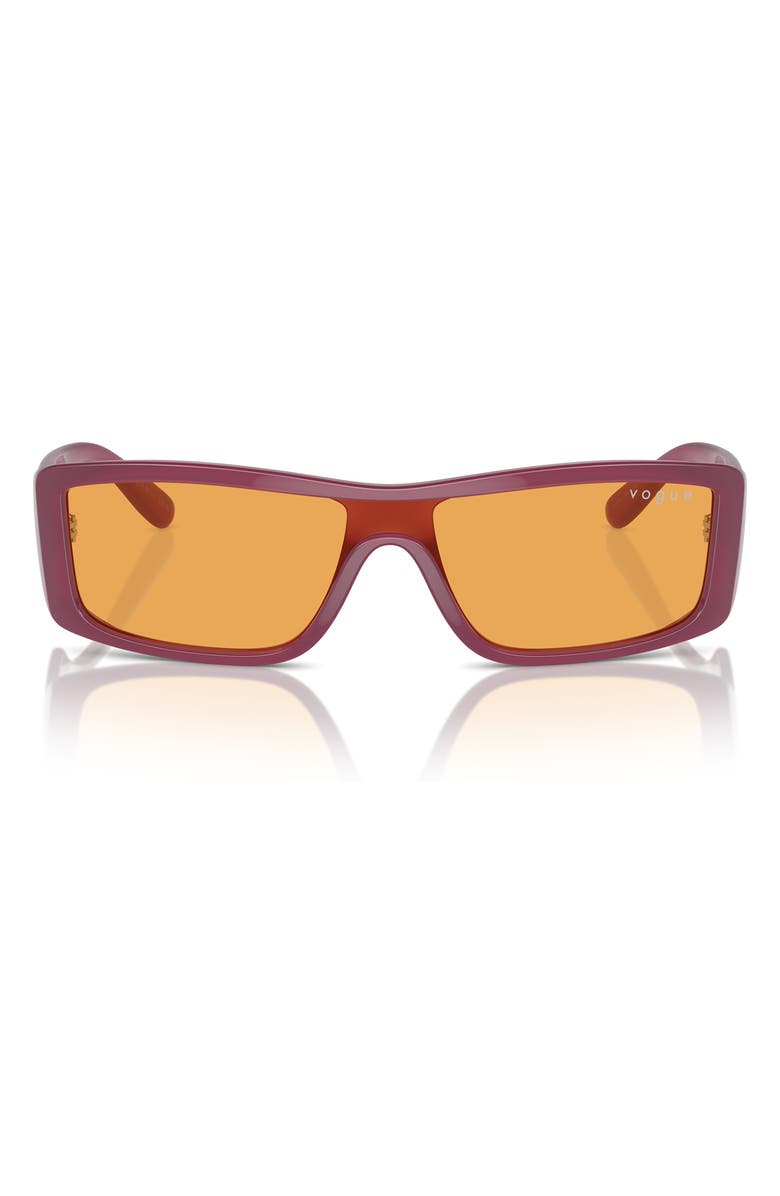 VOGUE 22mm Rectangular Sunglasses, Main, color, Opal Violet