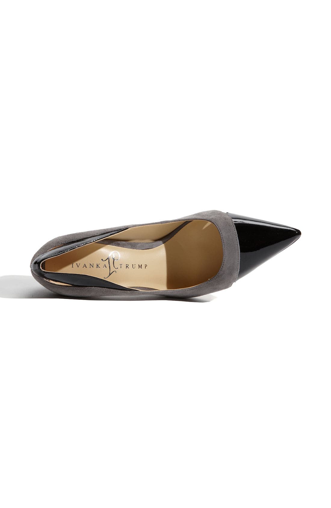 'Gurdia' Pump, Alternate, color, GREY/ BLACK SUEDE