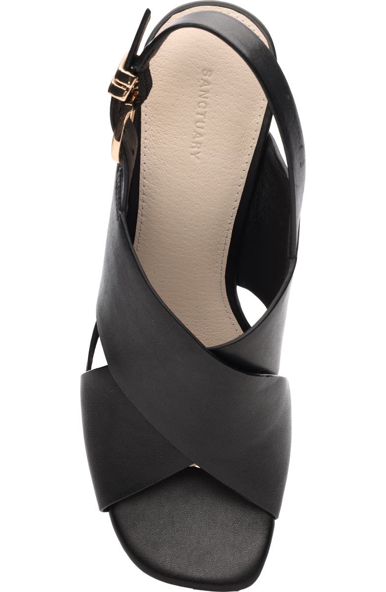 Sanctuary Nouveau Platform Wedge Sandal, Alternate, color, Black