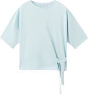 MANGO Bow Short Sleeve Sweater