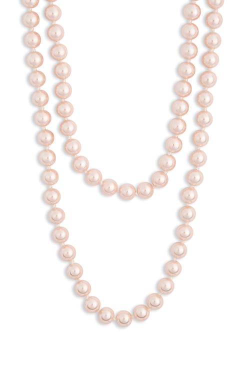 Layered Faux Pearl Necklace