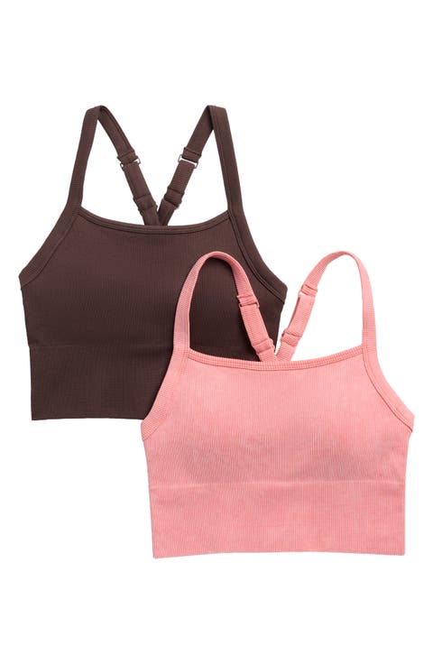 Stonewash 2-Pack Seamless Sports Bras