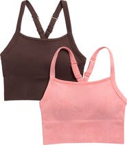 YOGALICIOUS Stonewash 2-Pack Seamless Sports Bras