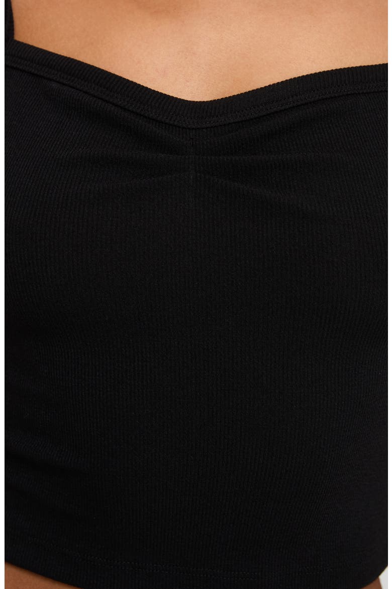 Essential Rib Camisole, Alternate, color, BLACK