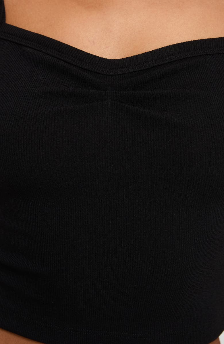 Princess Polly Essential Rib Camisole, Alternate, color, Black