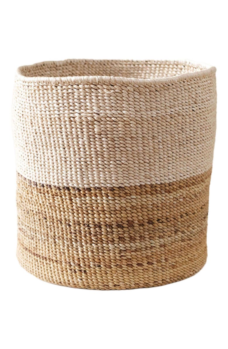 indego africa Two-Tone Banana Leaf Planter, Alternate, color, Neutral