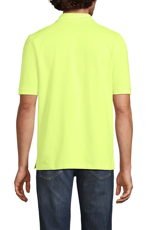 Lands' End Short Sleeve Comfort-first Mesh Polo Shirt In Yellow