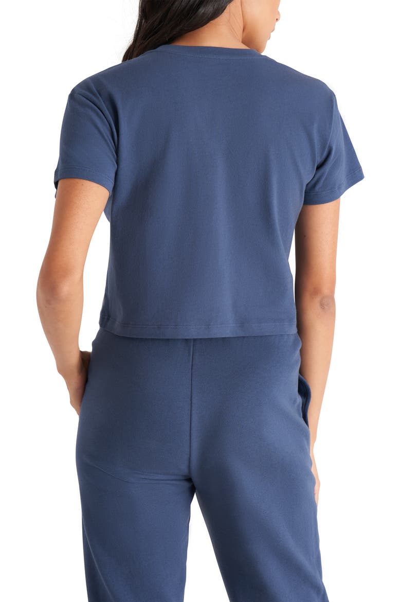 The Crop Top, Alternate, color, Vintage Navy