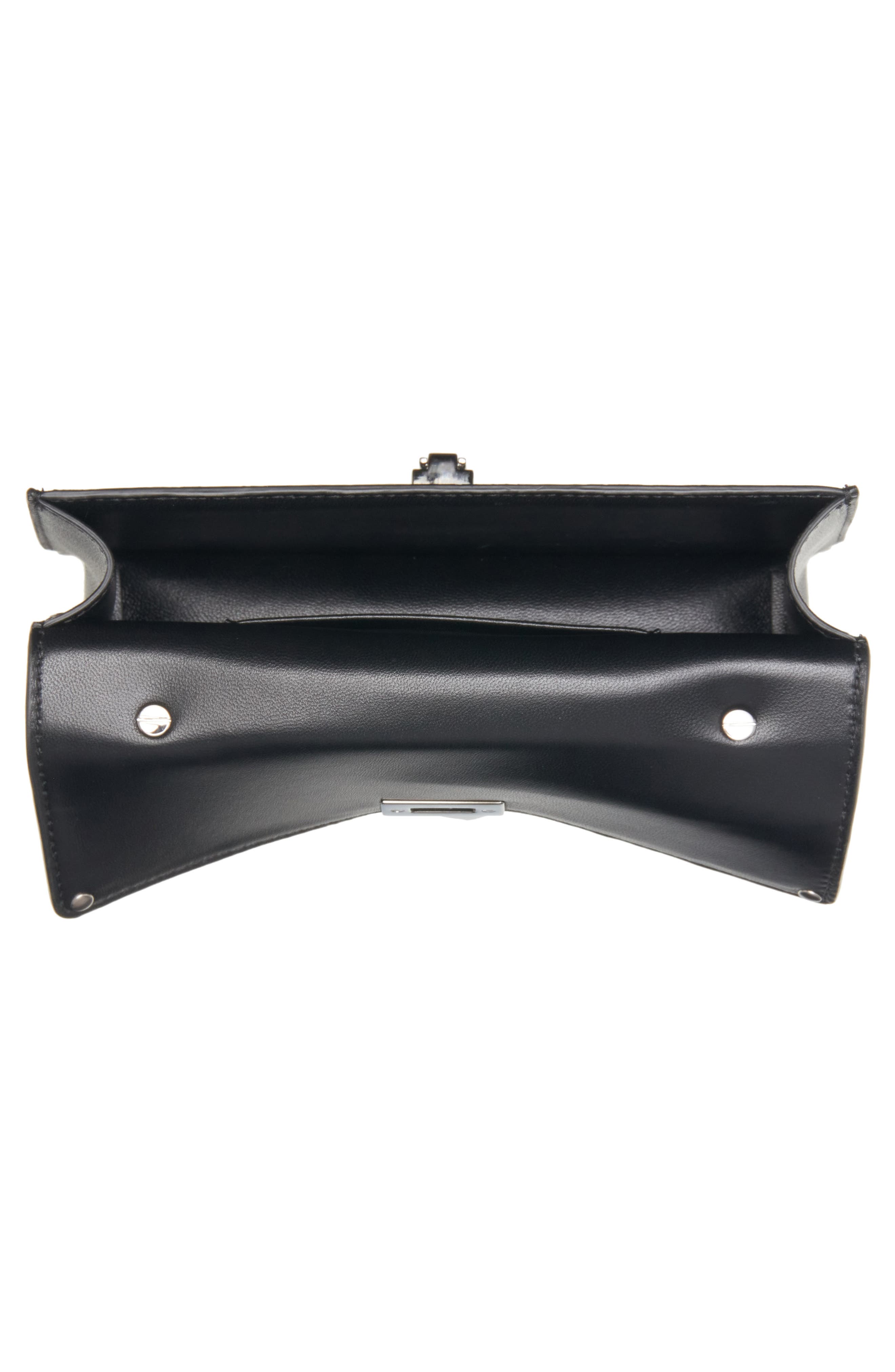 Valentino Garavani Mini Rockstud Leather Handbag, Alternate, color, 