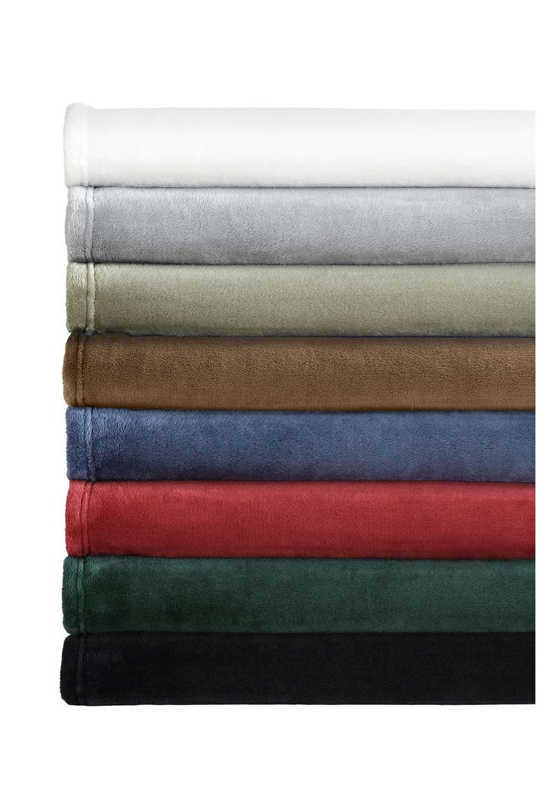 Soft Tides Plush Blanket, Alternate, color, BROWN