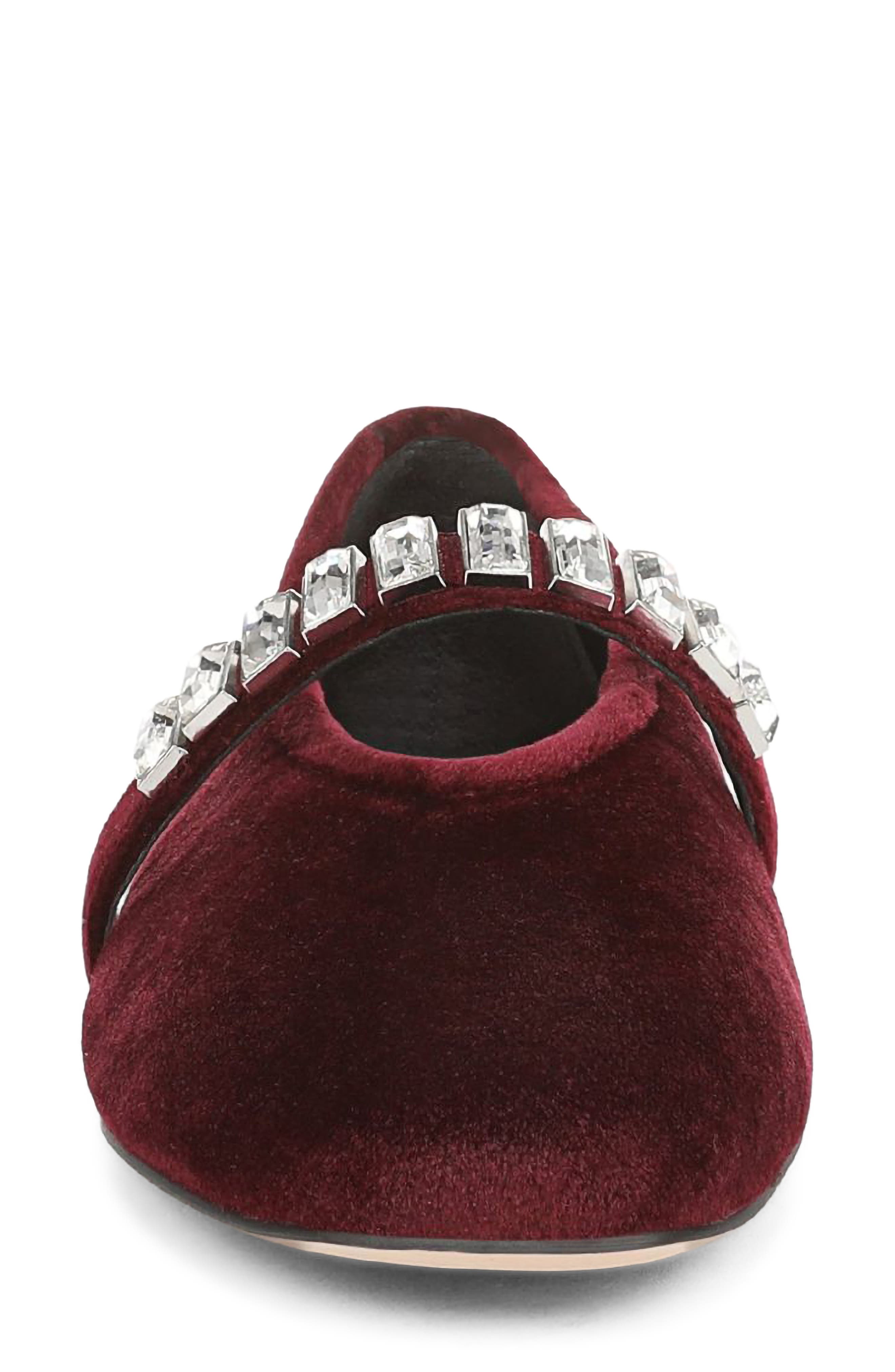 Madison Mary Jane Flat, Alternate, color, BORDEAUX VELVET