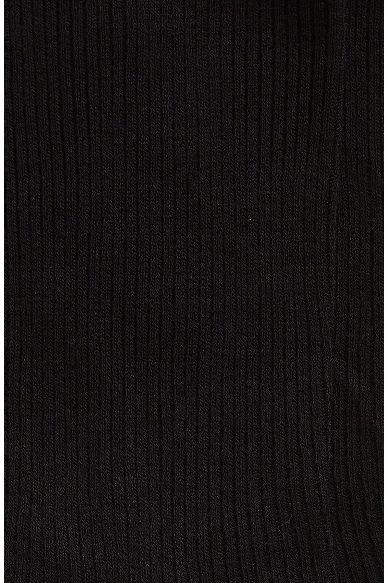 Rib Crew Socks, Alternate, color, BLACK