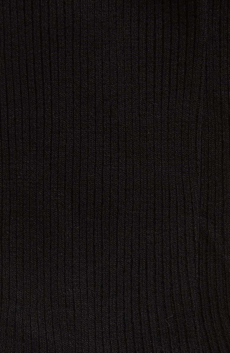 Nordstrom Rib Crew Socks, Alternate, color, Black