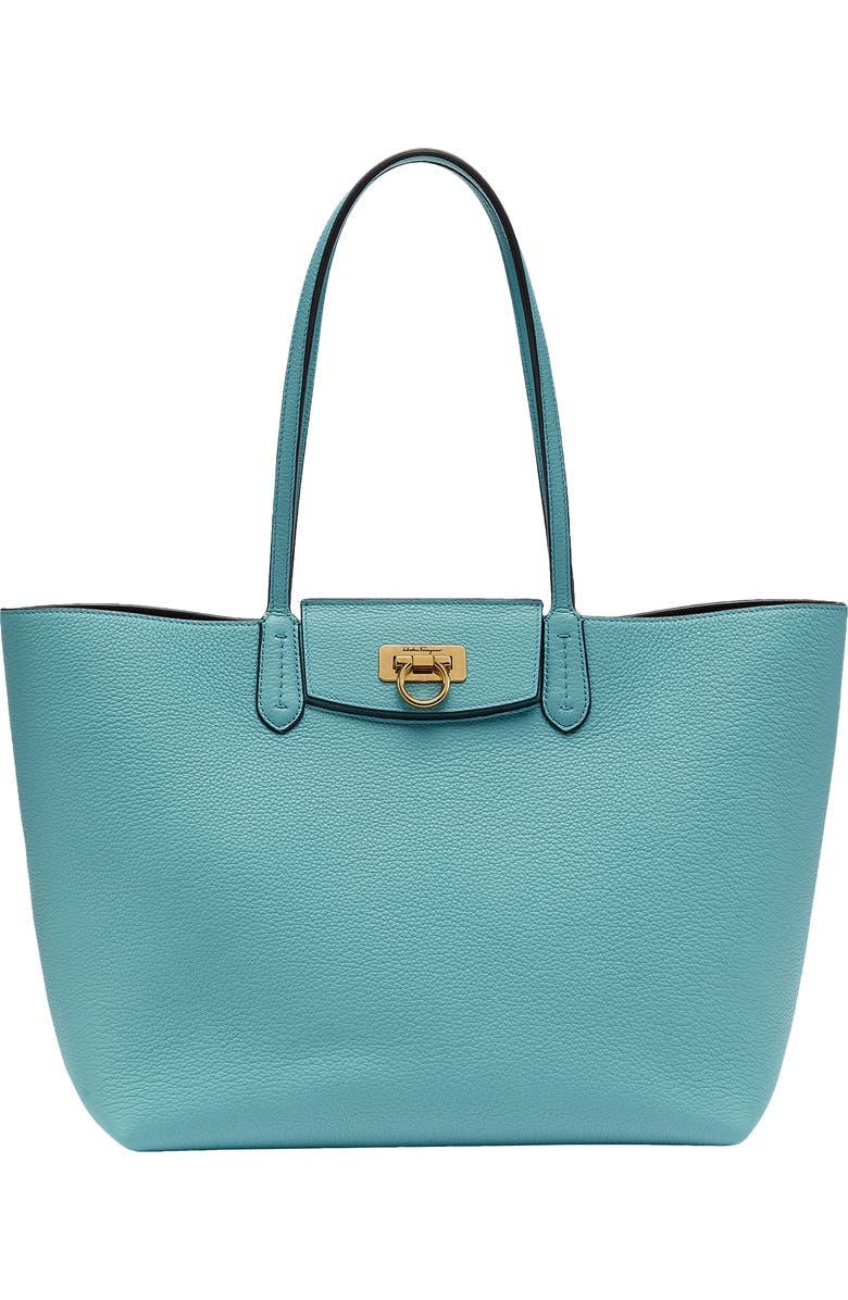 FERRAGAMO Salvatore Ferragamo Travel Leather Tote, Main, color,