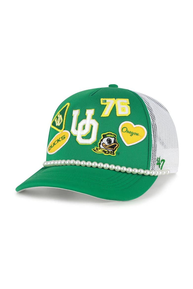 Men's '47  Green/White Oregon Ducks Rally On Hitch Adjustable Hat, Main, color, Green