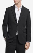 MANGO London Regular Fit Navy Blazer