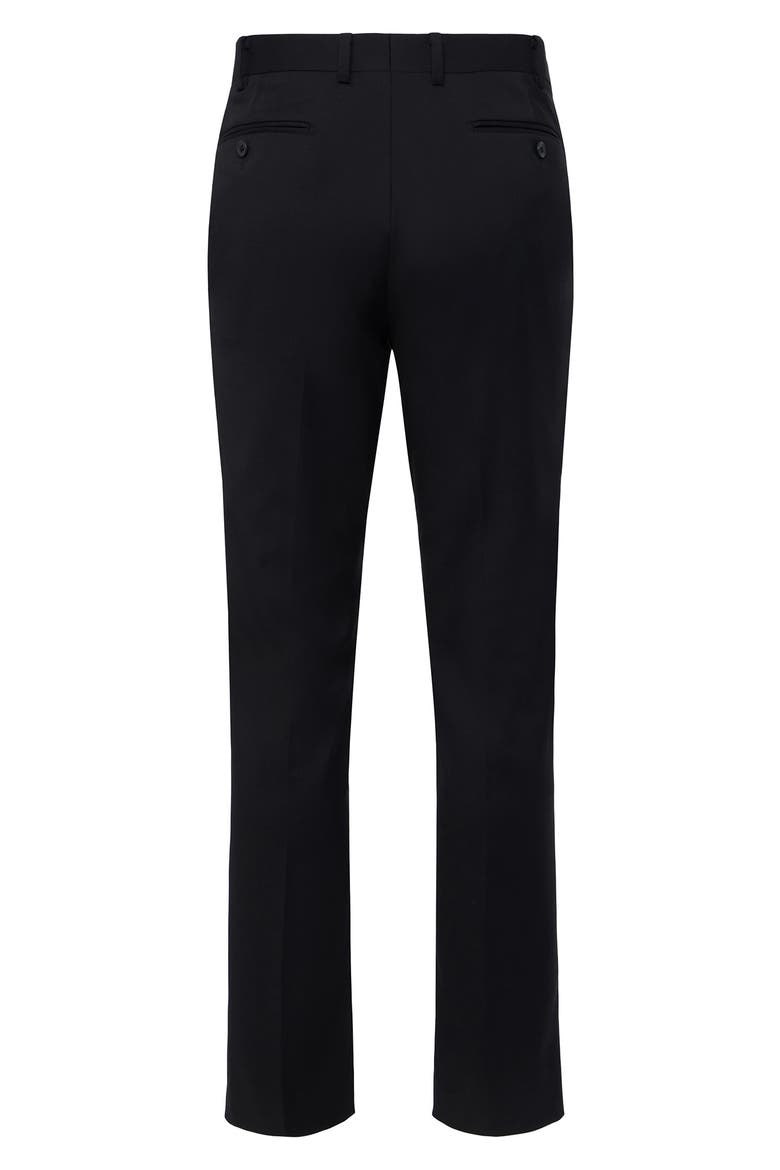 Performance Tailored Fit Suit Separate Trousers, Alternate, color, BLACK