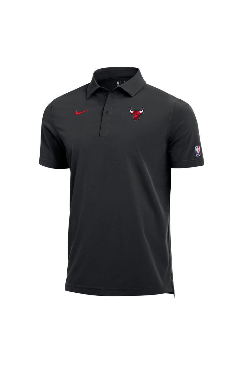 Men's Nike  Black Chicago Bulls 2025/26 Authentic Dri-FIT Coaches Polo, Alternate, color, Black