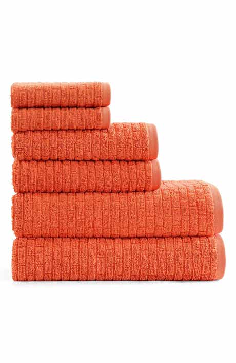 Brick Texture Terry 6-Piece Towel Set