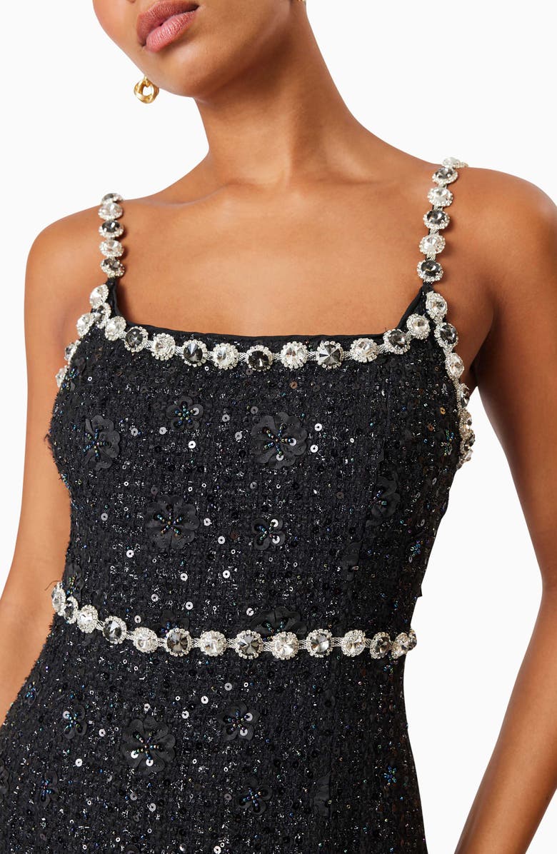 Elliatt Adeline Tweed Minidress, Alternate, color, 