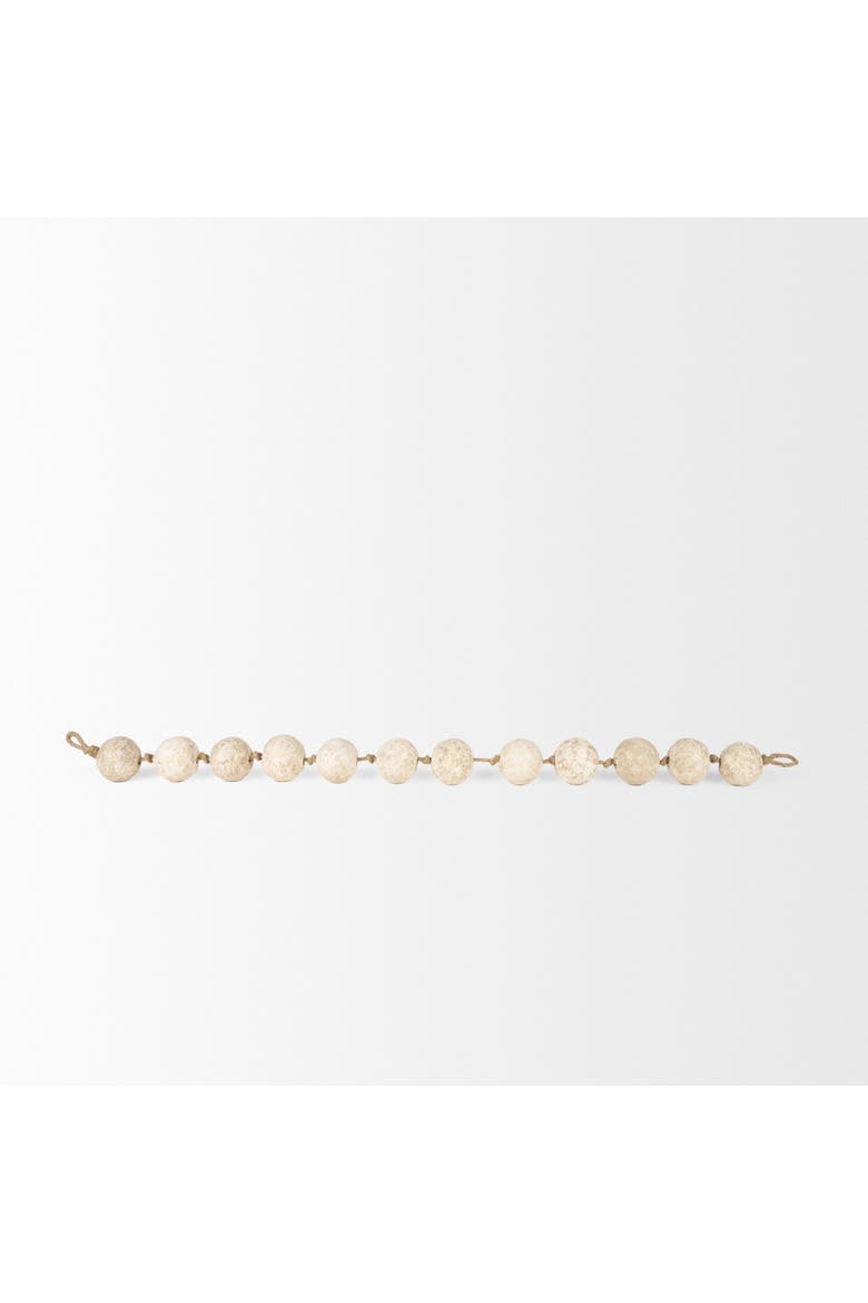 Varamala Sphere Garland, Alternate, color, White