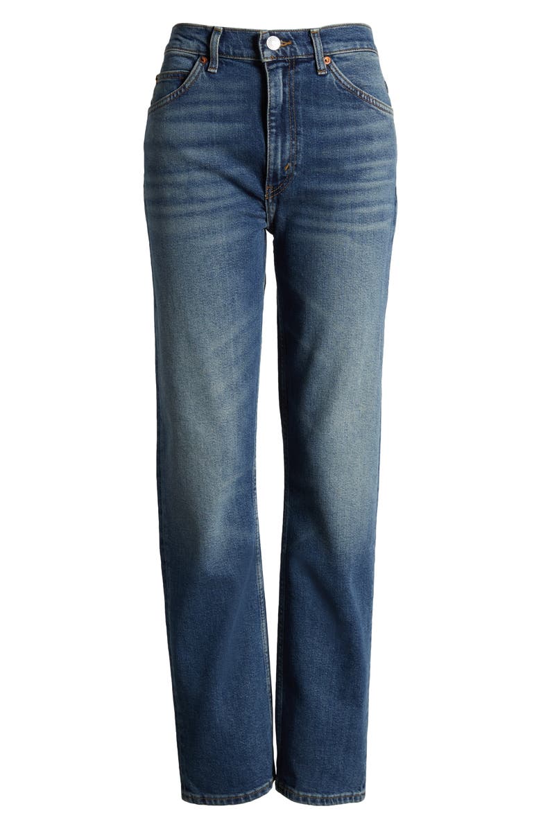 Re/Done '70s High Waist Straight Leg Jeans, Main, color,