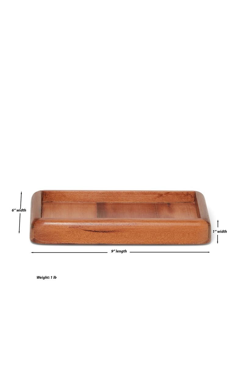 ROSELLI TRADING COMPANY Nature's Home Amenity Tray, Alternate, color, Wood