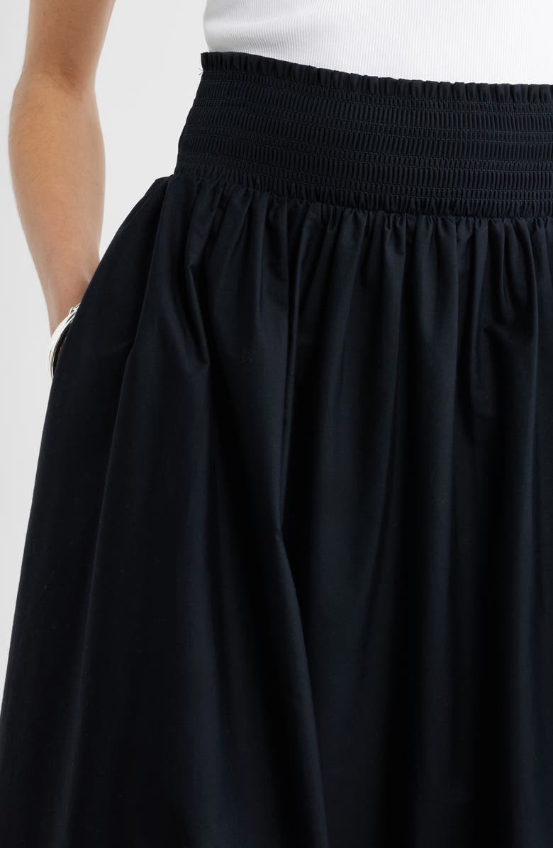 Nordstrom Smocked Cotton Midi Skirt, Alternate, color,