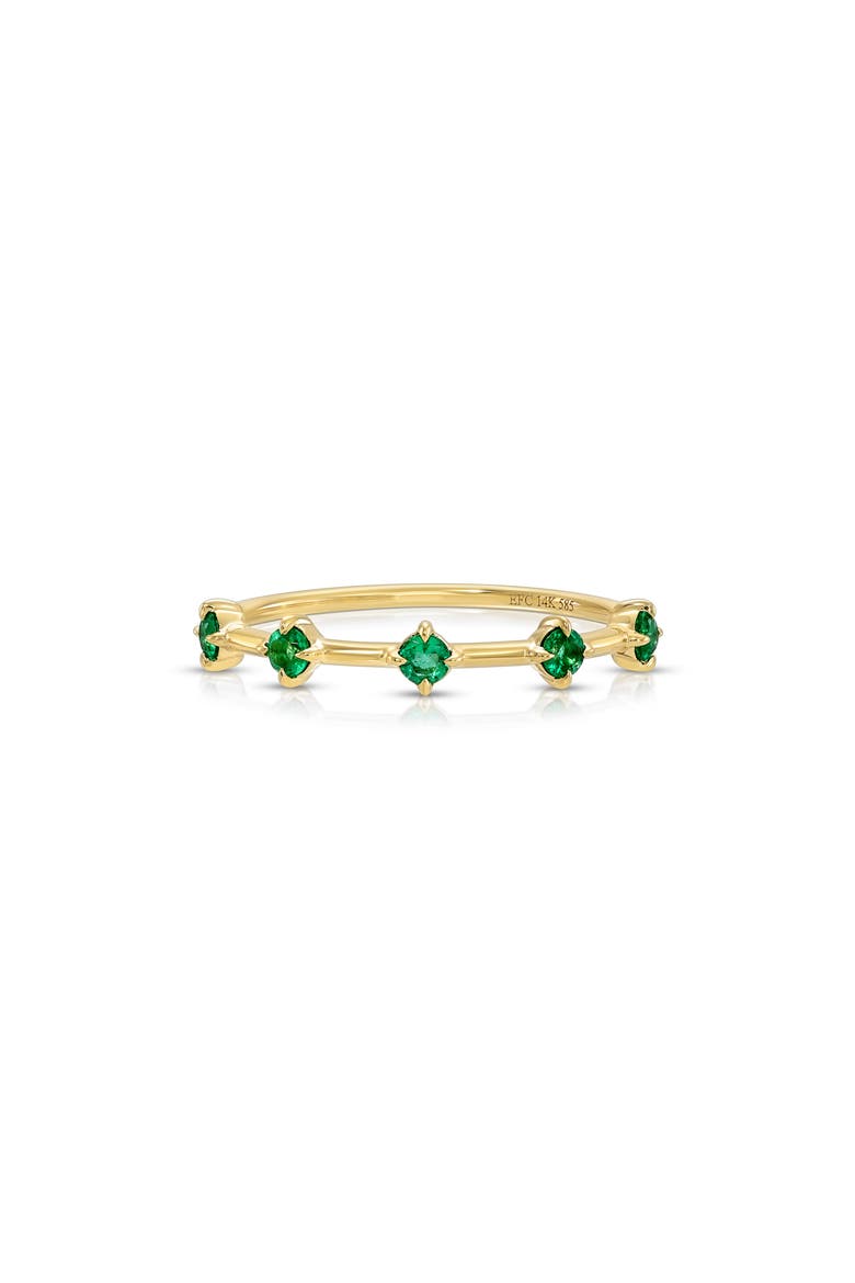 Emerald Compass 14k Gold Stack Ring, Main, color, 14K YELLOW GOLD