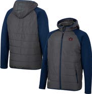 COLOSSEUM Men's Colosseum Charcoal/Navy Auburn Tigers Good On You Raglan Full-Zip Jacket