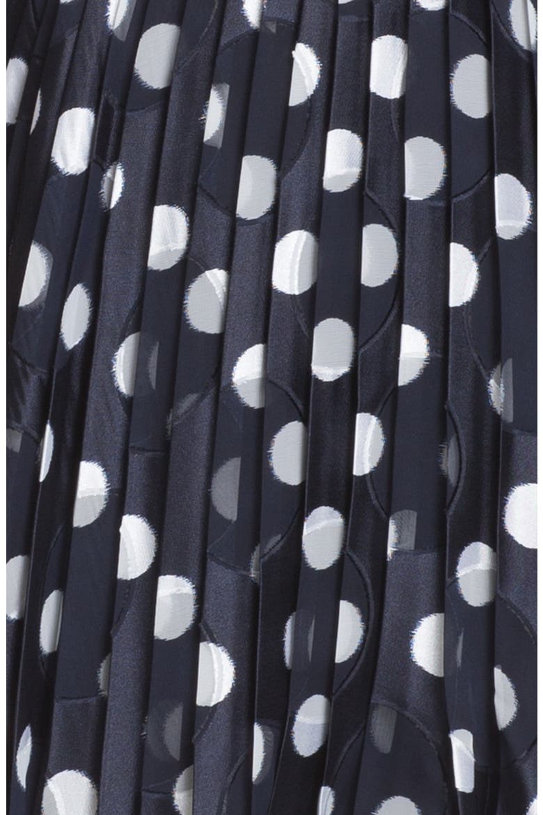 Burnout Polka Dot Dress, Alternate, color, NAVY