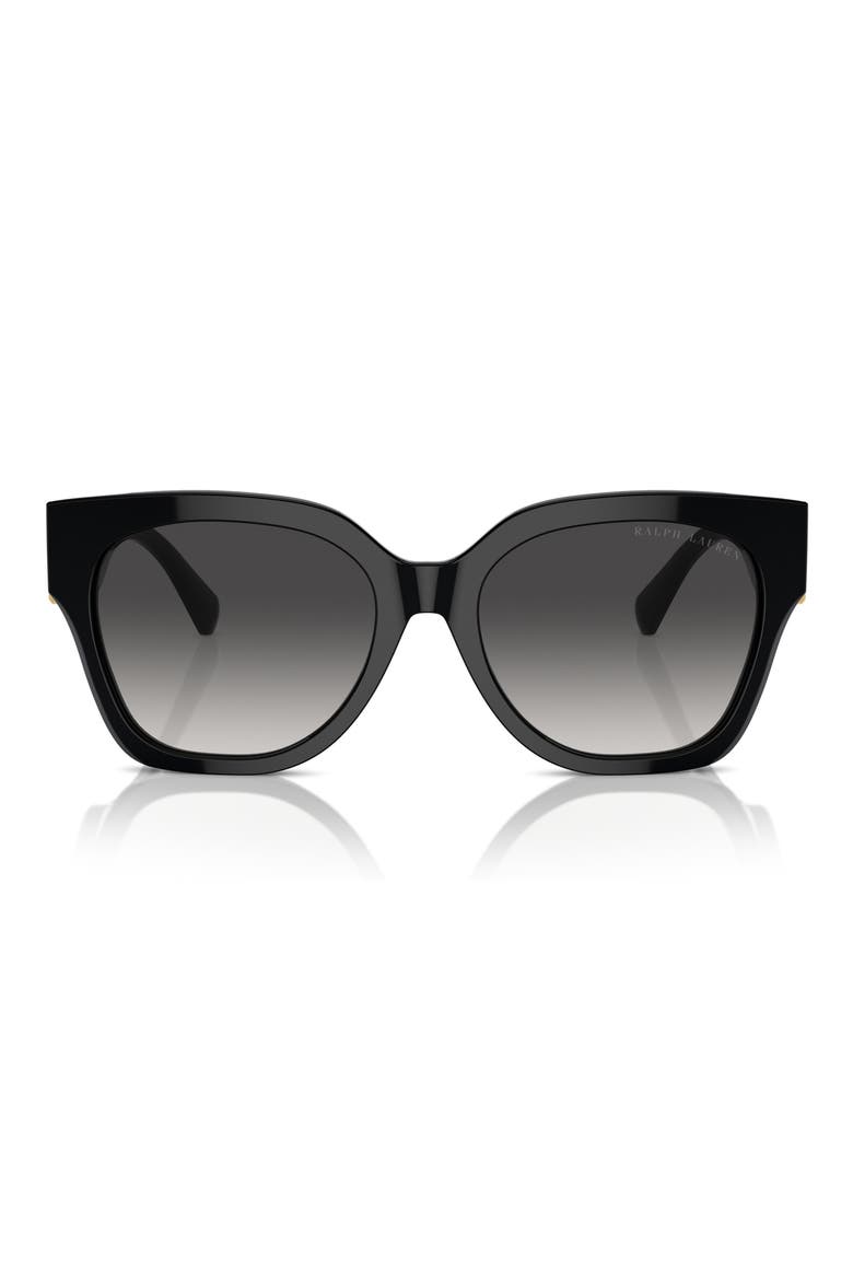 55mm Ricky Oversize Gradient Butterfly Sunglasses, Main, color, BLACK / GREY GRADIENT