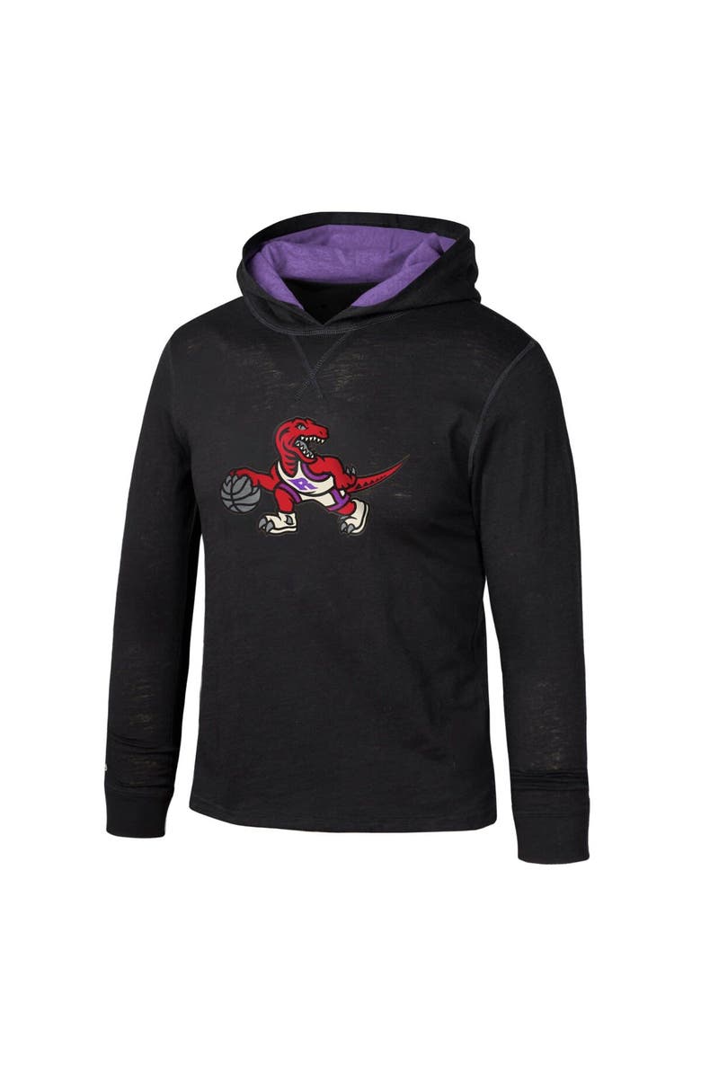 Mitchell & Ness Youth Mitchell & Ness Black Toronto Raptors Hardwood Classics Legendary Slub Lightweight Pullover Hoodie, Alternate, color, 