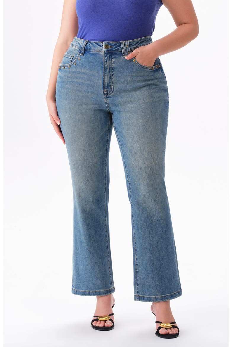 High Waist Flare Jeans, Alternate, color, VINTAGE MEDIUM BLUE