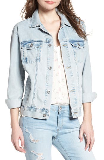 Ag Nancy Denim Jacket In Shattered Indig