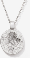 Little Sky Stone Silver Birth Flower Necklace
