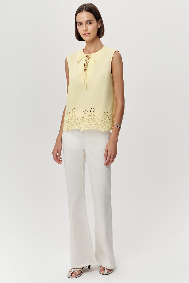 Adrianne Sleeveless Blouse, Alternate, color, Yellow