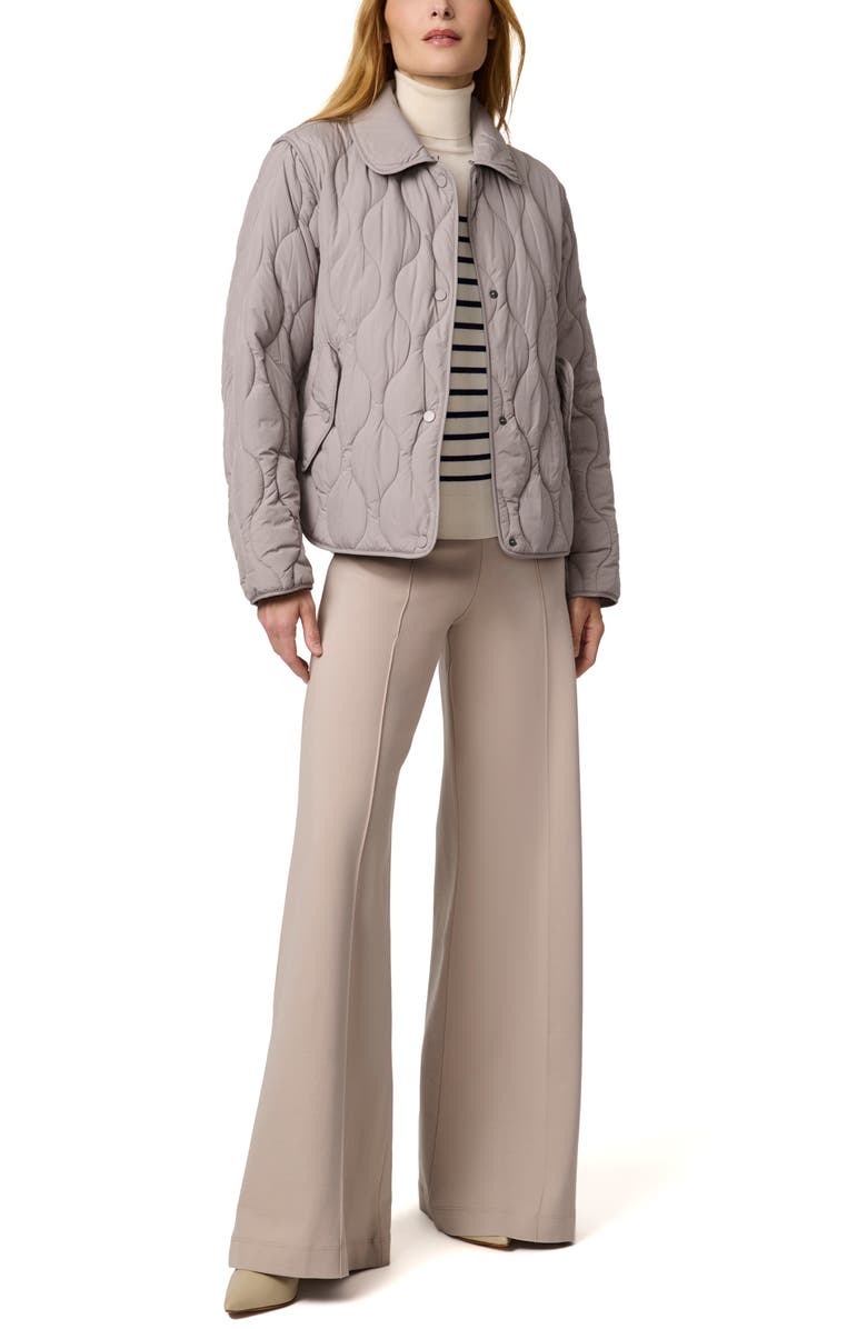 Bernardo Quilted Jacket, Alternate, color, Ash