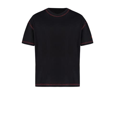 Pure Cotton Free Heaven Crochet Men T-Shirt