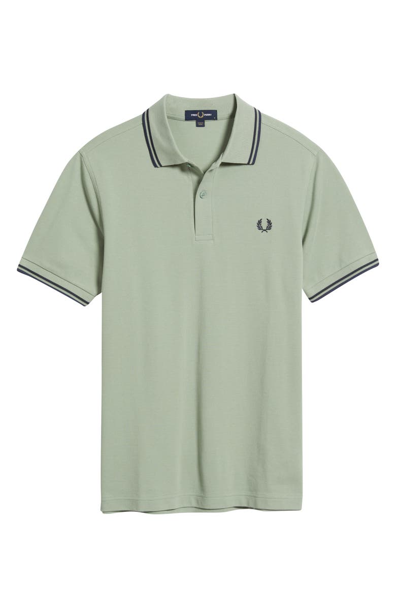 Fred Perry Extra Trim Fit Twin Tipped Piqué Polo, Alternate, color, Bylf/ Dair/ Blue