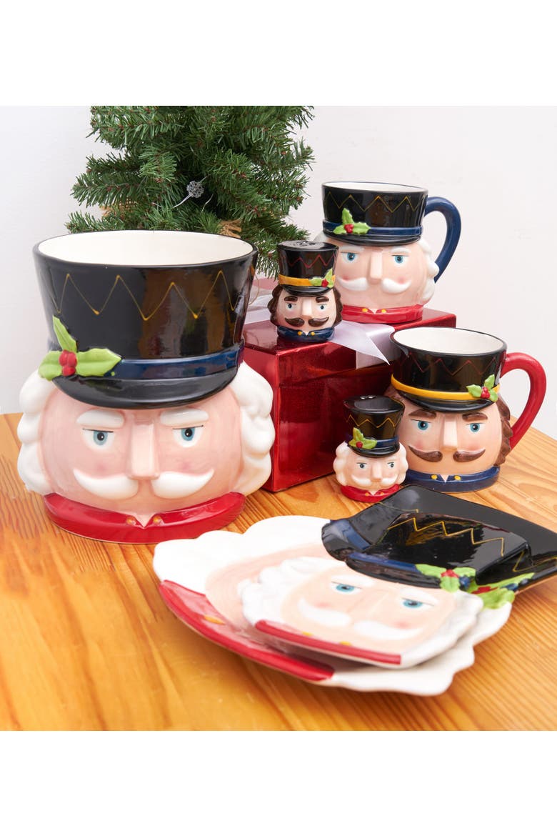 30 oz. Christmas Nutcracker Dolomite Mugs, Alternate, color, Green
