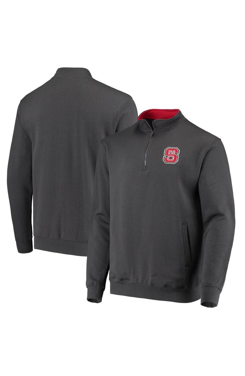 COLOSSEUM Men's Colosseum Charcoal NC State Wolfpack Tortugas Logo Quarter-Zip Jacket, Main, color, Charcoal