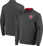 COLOSSEUM Men's Colosseum Charcoal NC State Wolfpack Tortugas Logo Quarter-Zip Jacket